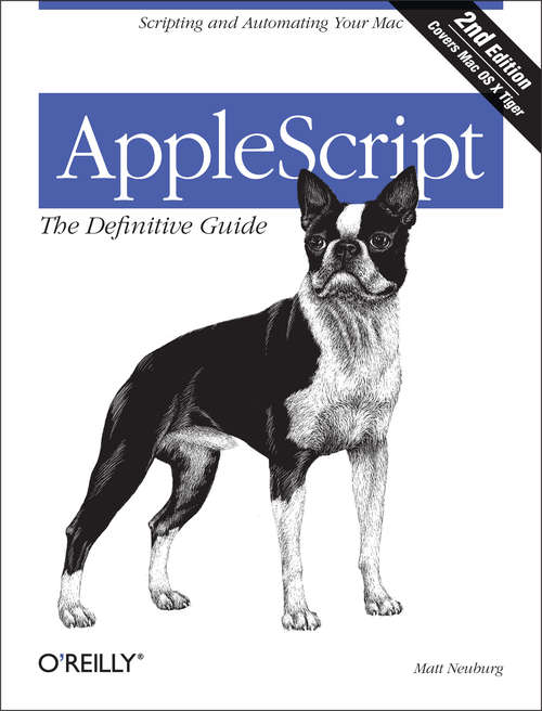 Book cover of AppleScript: The Definitive Guide