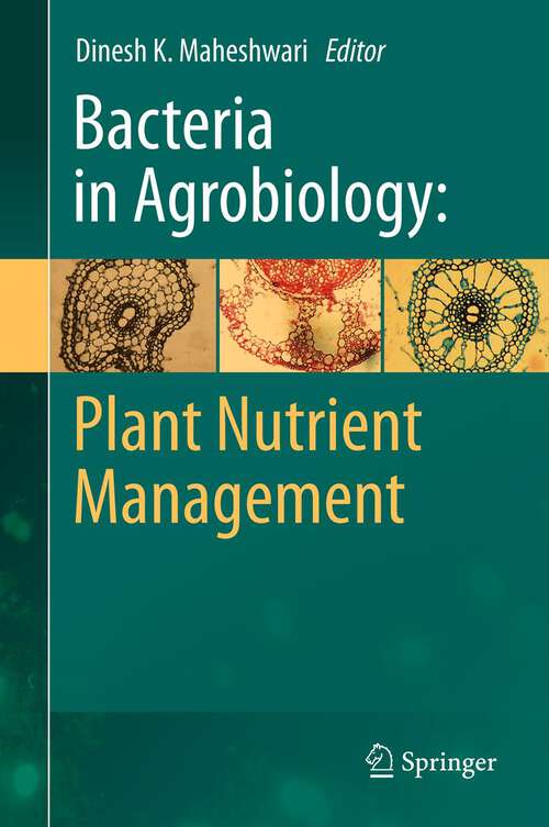 Book cover of Bacteria in Agrobiology: Plant Nutrient Management