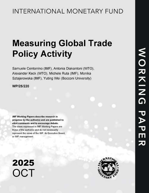 Book cover of Measuring Global Trade Policy Activity