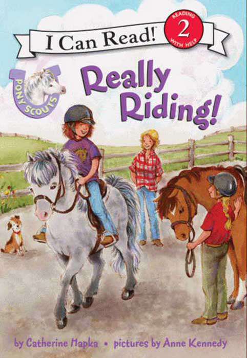 Book cover of Pony Scouts: Really Riding! (I Can Read Level 2)