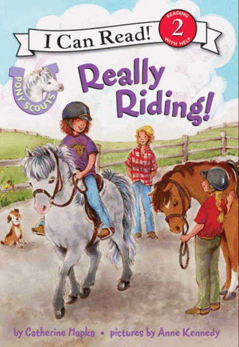 Book cover of Pony Scouts: Really Riding! (I Can Read Level 2)