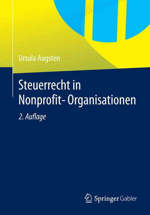 Book cover of Steuerrecht in Nonprofit-Organisationen