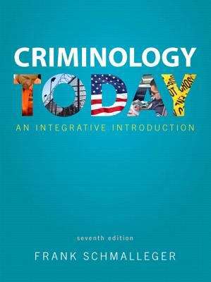 Book cover of Criminology Today: An Integrative Introduction