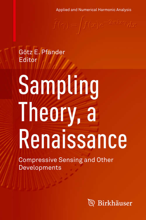 Cover image of Sampling Theory, a Renaissance