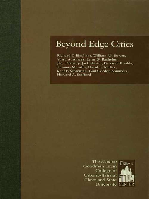 Book cover of Beyond Edge Cities (Contemporary Urban Affairs)