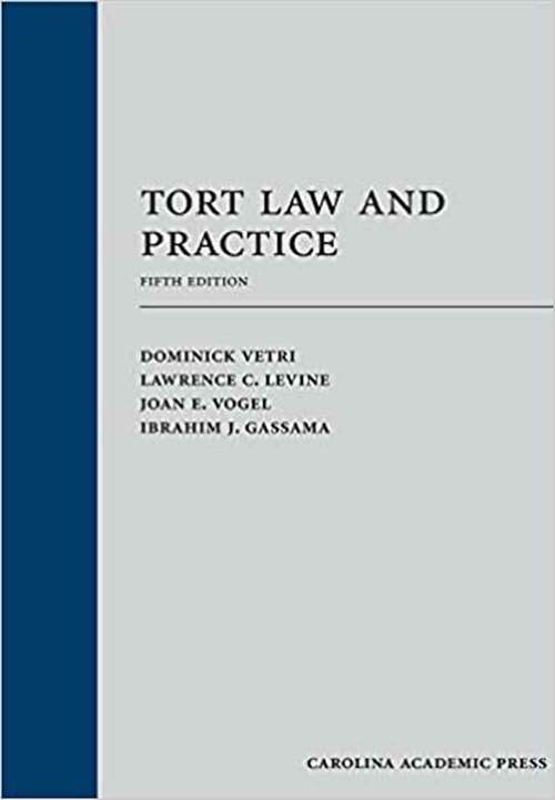 Book cover of Tort Law and Practice