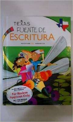 Book cover of Texas Fuente De Escritura [Grade 4]