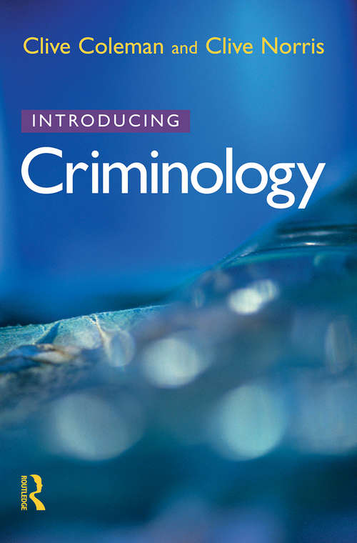 Book cover of Introducing Criminology