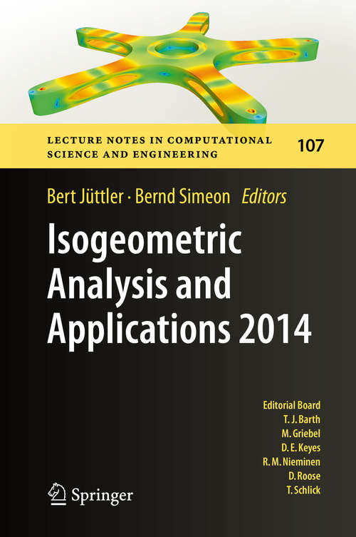 Book cover of Isogeometric Analysis and Applications 2014