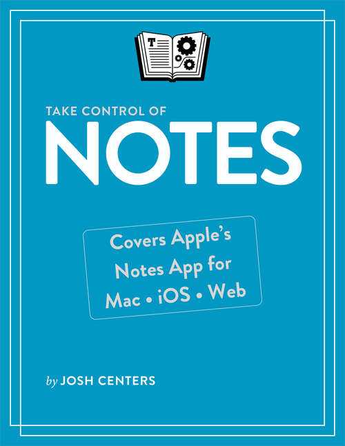 Book cover of Take Control of Notes