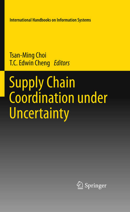 Book cover of Supply Chain Coordination under Uncertainty