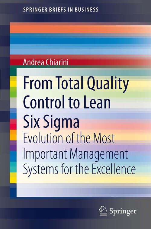 Book cover of From Total Quality Control to Lean Six Sigma