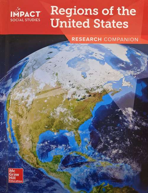 Book cover of Impact Social Studies: Regions of the United States, Research Companion
