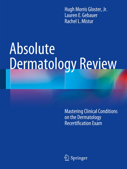 Book cover of Absolute Dermatology Review