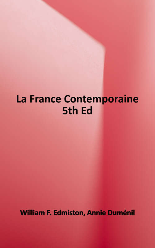 Book cover of La France Contemporaine (Fifth Edition)