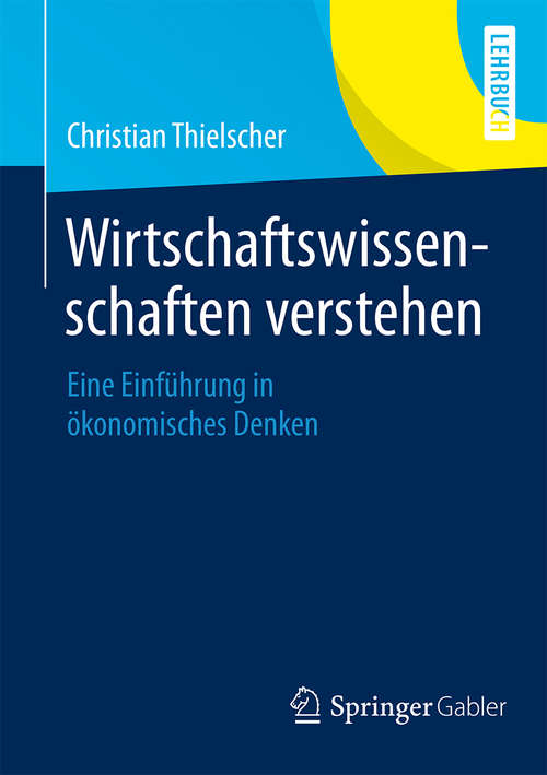 Book cover of Wirtschaftswissenschaften verstehen