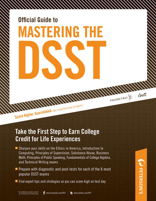 Book cover of Official Guide to Mastering DSST Exams--Principles of Public Speaking: Chapter 6 of 8
