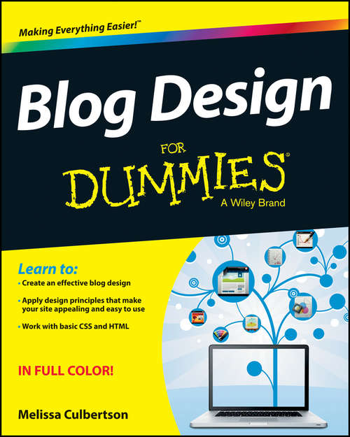 Book cover of Blog Design For Dummies