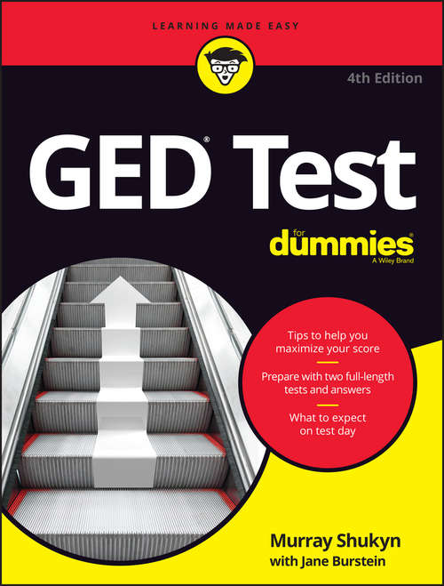 Book cover of GED Test For Dummies