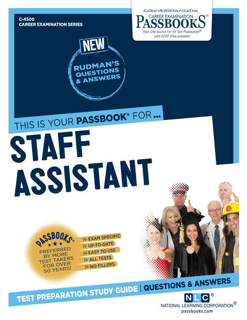 Book cover of Staff Assistant: Passbooks Study Guide (Career Examination Series)