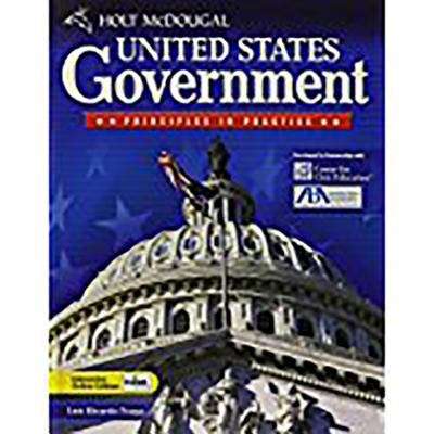 Book cover of United States Government: Principles in Practice