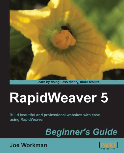 Book cover of RapidWeaver 5 Beginner's Guide