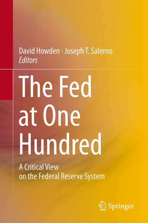 Book cover of The Fed at One Hundred