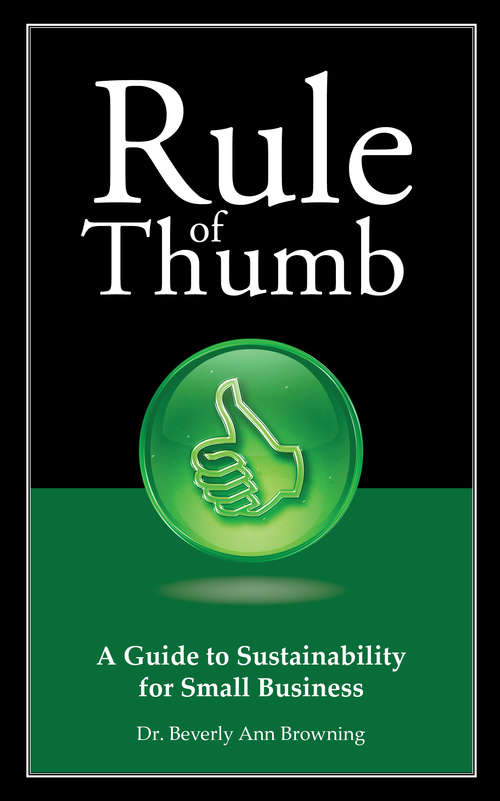 Book cover of Rule of Thumb: A Small Business Guide To Sustainability (Rule of Thumb #5)