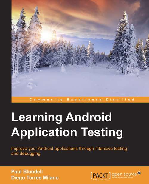 Book cover of Learning Android Application Testing