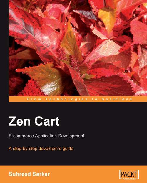 Book cover of Zen Cart: E-commerce Application Development