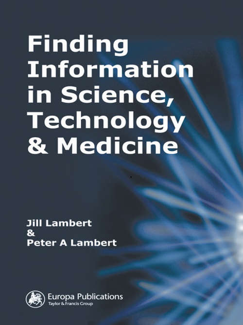 Book cover of Finding Information in Science, Technology and Medicine (3)