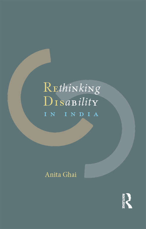 Book cover of Rethinking Disability in India