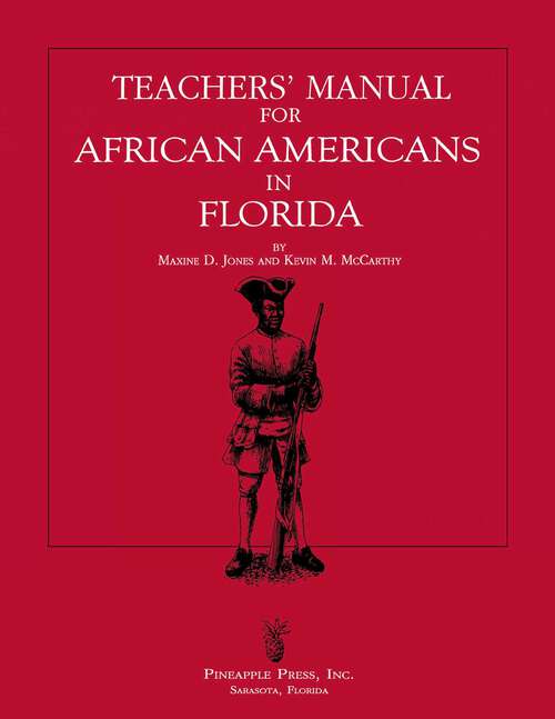 Book cover of Teachers' Manual for African Americans in Florida