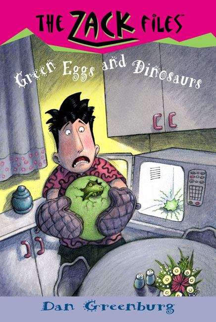 Book cover of The Zack Files #23: Greenish Eggs and Dinosaurs