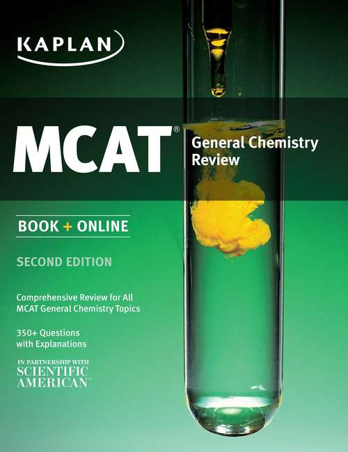 Book cover of Kaplan MCAT General Chemistry Review