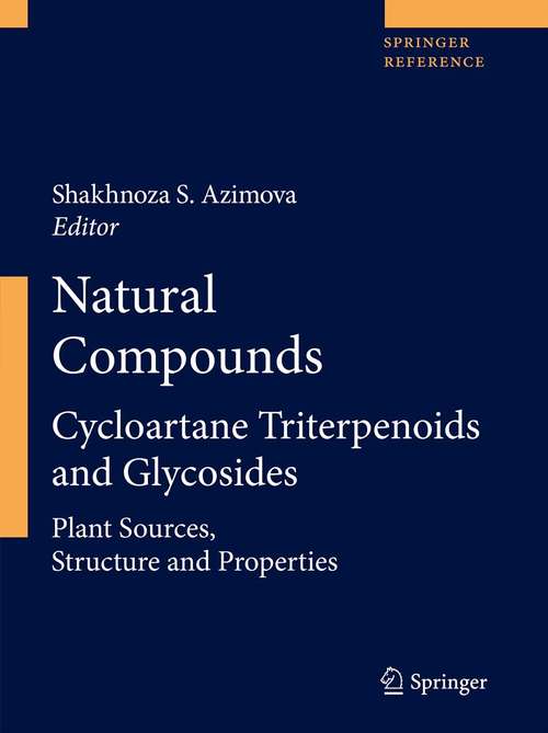 Book cover of Natural Compounds: Cycloartane Triterpenoids and Glycosides