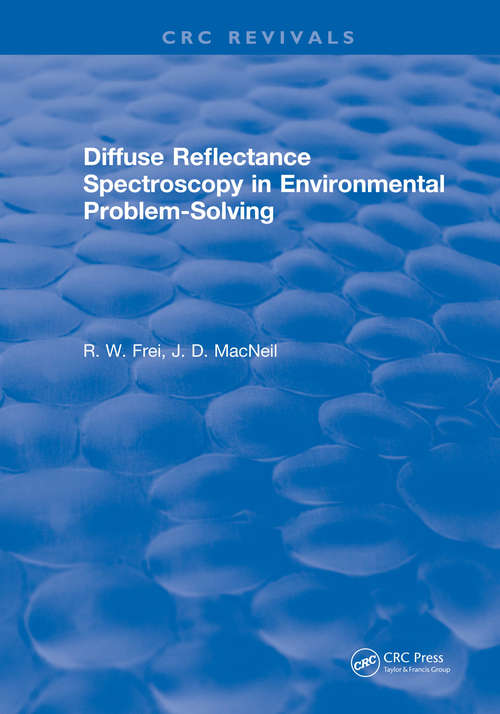 Book cover of Diffuse Reflectance Spectroscopy Environmental Problem Solving