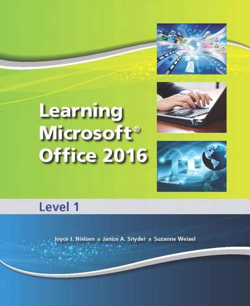 Book cover of Learning Microsoft Office 2016 Level 1