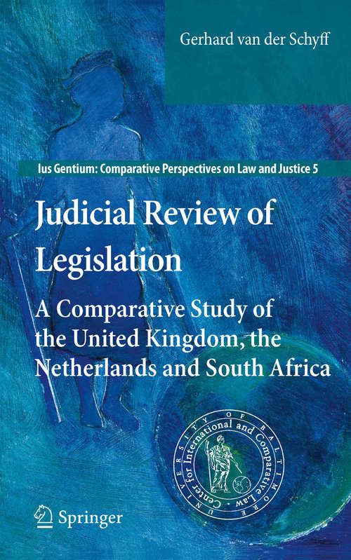 Book cover of Judicial Review of Legislation