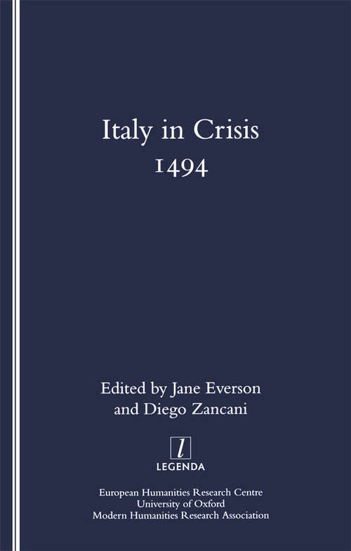 Italy in Crisis: 1494