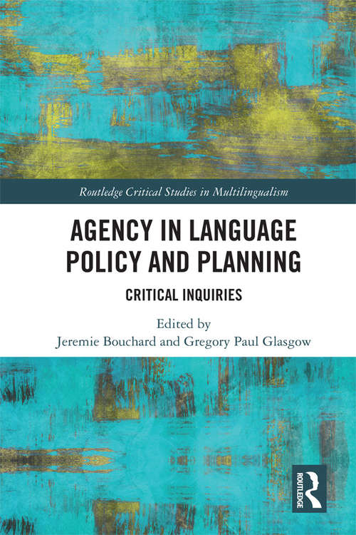 Cover image of Agency in Language Policy and Planning