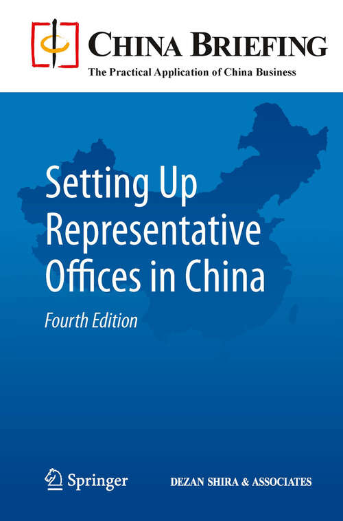 Book cover of Setting Up Representative Offices in China