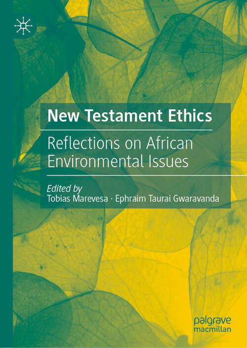 Book cover of New Testament Ethics: Reflections on African Environmental Issues