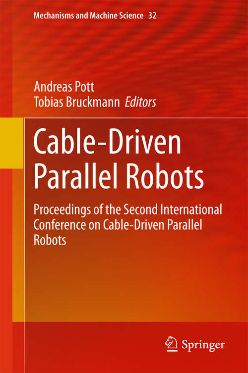 Book cover of Cable-Driven Parallel Robots