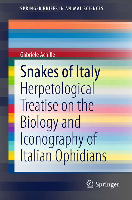 Book cover of Snakes of Italy