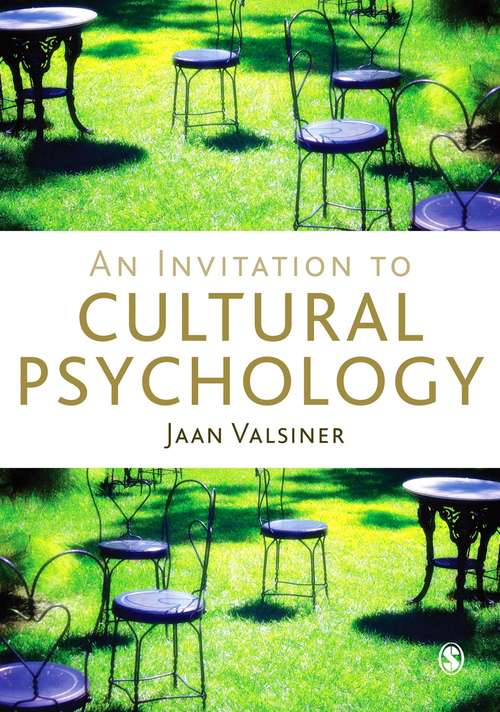 Book cover of An Invitation to Cultural Psychology