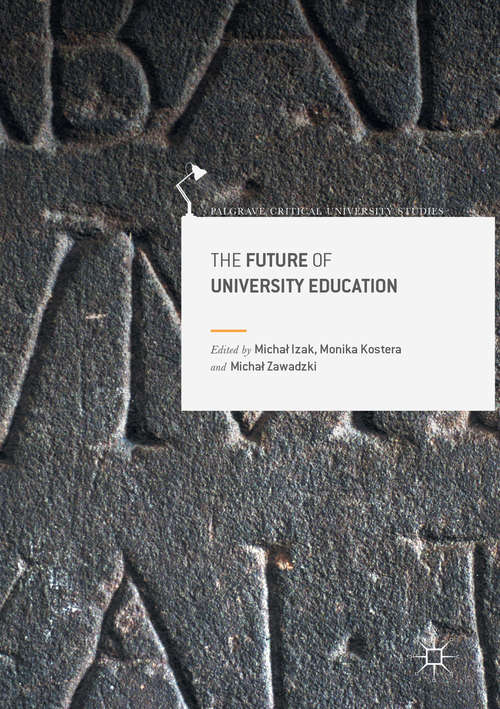 Book cover of The Future of University Education