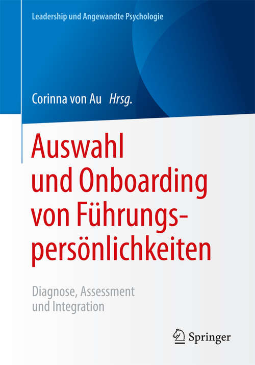 Book cover of Auswahl und Onboarding von Führungspersönlichkeiten