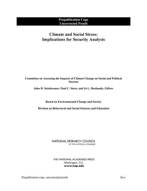 Climate and Social Stress
