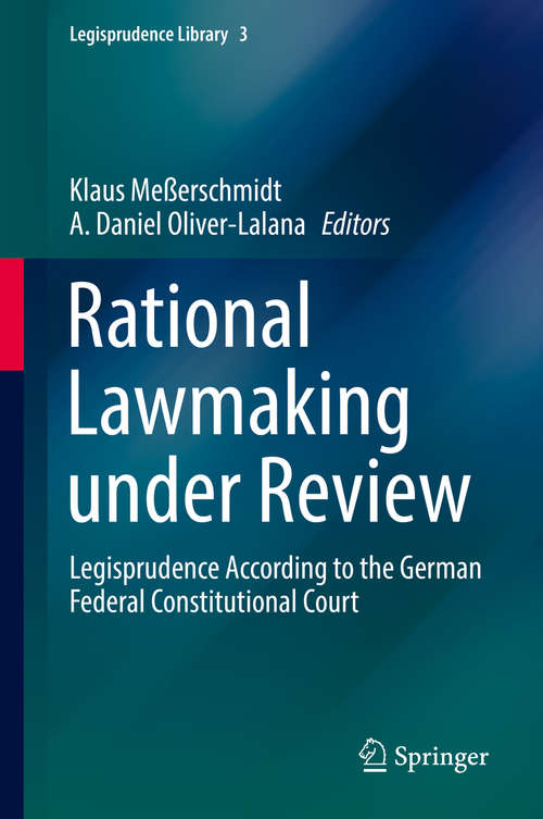 Book cover of Rational Lawmaking under Review